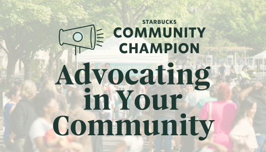 Starbucks Community Champion: Advocating in Your Community CCA01